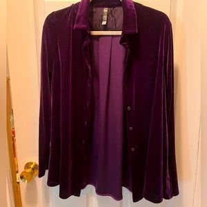 Purple velvet sweater from Staples TM.  Size S